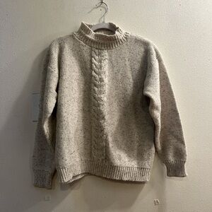 Impressions Cream Cowl Neck Sweater